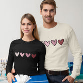 Valentine Double Heart Long Sleeve T-Shirt