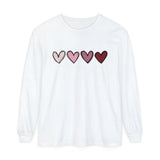 Valentine Double Heart Long Sleeve Tee