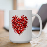 Valentine Double Red heart Mug