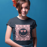 Valentine Smiley Heart Kids Shirt