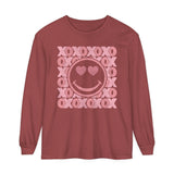 Valentine XOXO Smiley Face Long Sleeve Shirt