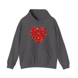 Valentines Day Double Heart Hoodie