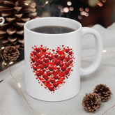 Valentines Day Double Red heart Mug