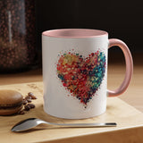 Valentines Watercolor Heart Coffee Mug