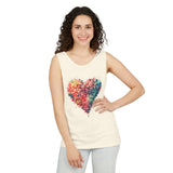 Watercolor Love Hearts Tank Top