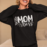 Wife Mom Boss Sweatshirt