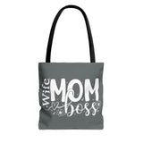 Wife Mom Boss Tote Bag