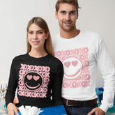 XOXO Smiley Face Long Sleeve T-shirt