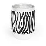 Zebra animal print Chill Wine Tumbler