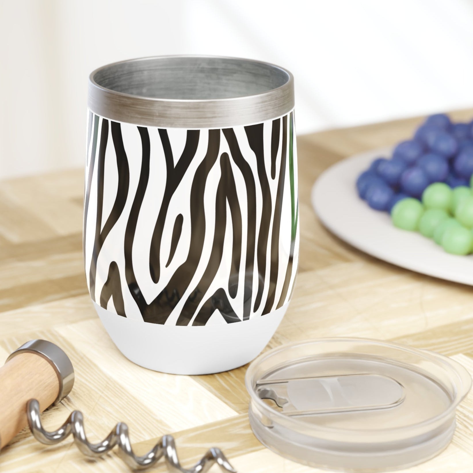 Zebra animal print mug Chill Wine Tumbler