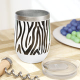 Zebra animal print mug Chill Wine Tumbler