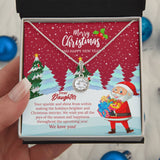 UNIDAZE Gift For Daughter, Christmas Necklace for Daughter, Merry Christmas Gift For Daughter, Bright Pendant, Gift From Mom To Daughter ShineOn Fulfillment C30187TR lx-C30187 PB23-WOOD PT-2646 TNM-1 USER-188348