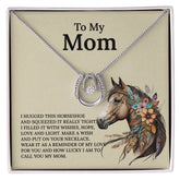 UNIDAZE Lucky Horseshoe Necklace Gift for Mom, Horse Lover Gift From Daughter or Son, Christmas Gift for Mom ShineOn Fulfillment C30188TR lx-C30188 PB23-WOOD PT-3641 TNM-1 USER-188348