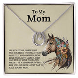 UNIDAZE Lucky Horseshoe Necklace Gift for Mom, Horse Lover Gift From Daughter or Son, Christmas Gift for Mom ShineOn Fulfillment C30188TR lx-C30188 PB23-WOOD PT-3641 TNM-1 USER-188348
