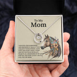 UNIDAZE Lucky Horseshoe Necklace Gift for Mom, Horse Lover Gift From Daughter or Son, Christmas Gift for Mom ShineOn Fulfillment C30188TR lx-C30188 PB23-WOOD PT-3641 TNM-1 USER-188348