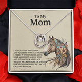 UNIDAZE Lucky Horseshoe Necklace Gift for Mom, Horse Lover Gift From Daughter or Son, Christmas Gift for Mom ShineOn Fulfillment C30188TR lx-C30188 PB23-WOOD PT-3641 TNM-1 USER-188348