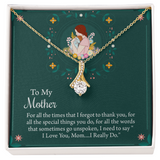 To My Mother Necklace, Thoughtful Present from Son, Mom Necklace From daughter, Mothers Day Gift for Mom
