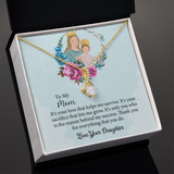 To My Mom Gift Alluring Beauty Necklace, Mothers Day Necklace, Birthday Gift From Daughter, Gift For Mom