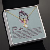 Dear Mom Alluring Beauty Necklace, Thoughtful Present from Son, Mom Necklace From daughter, Mothers Day Gift for Mom