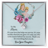 To My Mom Gift Alluring Beauty Necklace, Mothers Day Necklace, Birthday Gift From Daughter, Gift For Mom