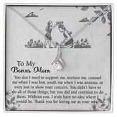 To my Bonus Mom Gift, Meaningful Second Mom Necklace, Mothers Day Necklace For Step Mom, Wedding Second Mom Present