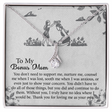 To my Bonus Mom Gift, Meaningful Second Mom Necklace, Mothers Day Necklace For Step Mom, Wedding Second Mom Present