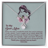 Dear Mom Alluring Beauty Necklace, Thoughtful Present from Son, Mom Necklace From daughter, Mothers Day Gift for Mom