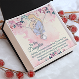 To My Daughter Necklace Gift From Mom, Daughter Mother Necklace, Daughter Gift From Mom With Message Card