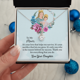 To My Mom Gift Alluring Beauty Necklace, Mothers Day Necklace, Birthday Gift From Daughter, Gift For Mom