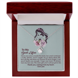 Dear Mom Alluring Beauty Necklace, Thoughtful Present from Son, Mom Necklace From daughter, Mothers Day Gift for Mom