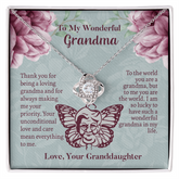 To My Wonderful Grandma Love Knot Necklace, Grandmother Necklace, Grandma Gift, Gift For Grandma from granddaughter