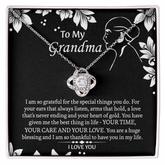To My Grandmother Love Knot Necklace, Grandma Gift, Gift For Grandma from grandchildren, Grandma Necklace, Grandma, New Grandma