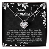 To My Grandmother Love Knot Necklace, Grandma Gift, Gift For Grandma from grandchildren, Grandma Necklace, Grandma, New Grandma