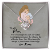 To My Mom Love Knot Necklace from Daughter, Mothers Day Gift for Mom, Thoughtful Present from Son