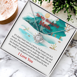 To My Beautiful Mom Love Knot Necklace From Daughter, Thoughtful Present From Son, Mothers Day Gift To Mom
