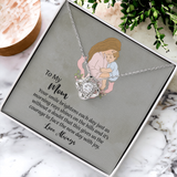 To My Mom Love Knot Necklace from Daughter, Mothers Day Gift for Mom, Thoughtful Present from Son