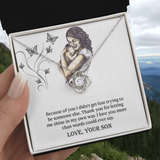 To My Mom Love Knot Necklace, Presents for Mom, Mothers Day Gift From Son, Mama Necklace