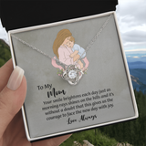 To My Mom Love Knot Necklace from Daughter, Mothers Day Gift for Mom, Thoughtful Present from Son