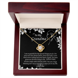 To My Grandmother Love Knot Necklace, Grandma Gift, Gift For Grandma from grandchildren, Grandma Necklace, Grandma, New Grandma