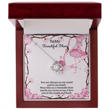 To My Beautiful Mom Love Knot Necklace from Daughter, Mothers Day Gift for Mom, Thoughtful Present from Son