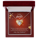 To My Wife Love Knot Necklace, Wife Jewelry, Necklace for Wife, Anniversary Gift for Wife, Wife Birthday Gift