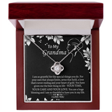 To My Grandmother Love Knot Necklace, Grandma Gift, Gift For Grandma from grandchildren, Grandma Necklace, Grandma, New Grandma