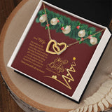 UNIDAZE Christmas Heart Necklace To My Wife, Merry Christmas Gift For Wife, Holiday Gift For Her, Necklace To Wife, Gift From Husband ShineOn Fulfillment C30028T C30028TG lx-C30028 PB23-WOOD PT-4382 TNM-1 USER-188348