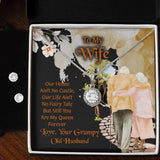To My Wife Eternal Hope Necklace & Earring Set, Romantic Anniversary Gift For Wife, Wife Birthday Gift, Necklace For Wife