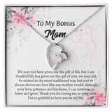 To My Bonus Mom Necklace, Stepmom Necklace, Mothers Day Necklace, Mom Appreciation Gift
