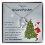 To My Beautiful Grandma Christmas Forever Love Necklace, Grandma Gift, Gift For Grandma from Granddaughter, Grandma Necklace, Grandma, New Grandma
