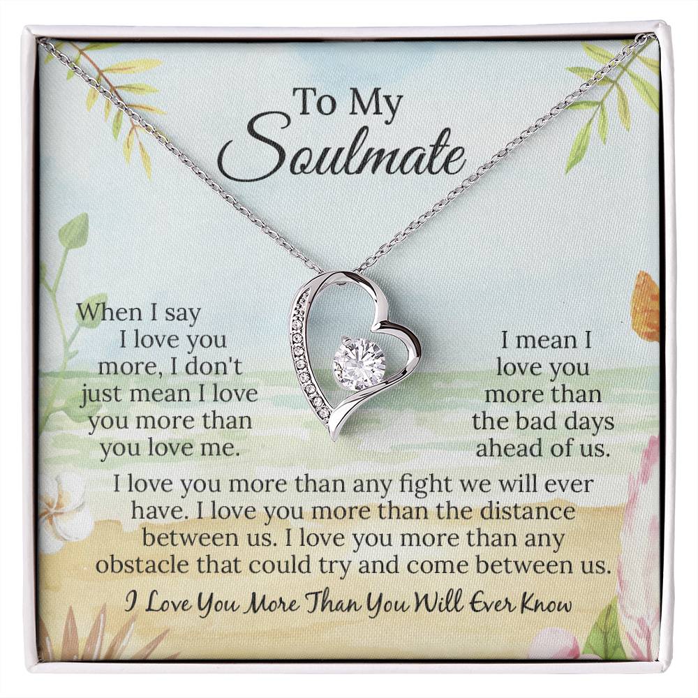 UNIDAZE To My Soulmate Necklace, Soulmate Gift, Soulmate Necklace, Gift For Her, Fiancée Gift, Anniversary Necklace, Gift for Wife ShineOn Fulfillment C30025TG C30025TR lx-C30025 PB23-WOOD PT-781 TNM-1 USER-188348