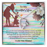 To My Beautiful Mom Necklace, Mothers Day Gift To Mom, Thoughtful Present from Son, Mom Necklace From daughter