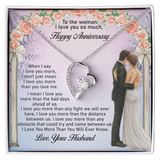 To My Wife Anniversary Necklace, Anniversary Gift for Wife, Wife Gift From Husband, Gift For Anniversary