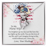 To My Nurse Wife Forever Love Necklace, Anniversary Gift for Wife, Wife Birthday Gift, Nurse Graduation Jewelry Gifts